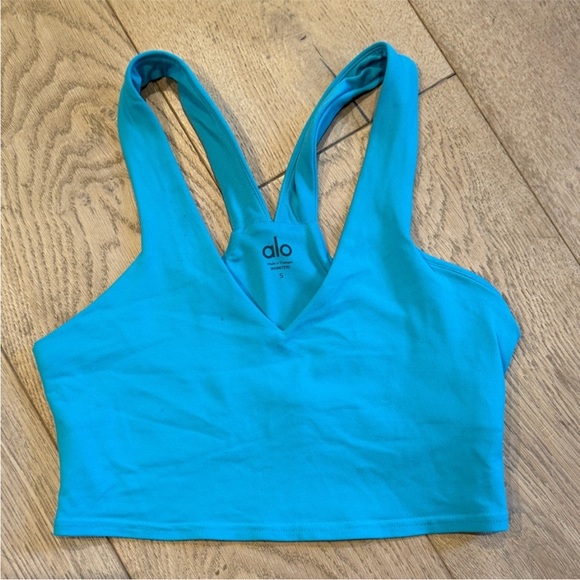 ALO Yoga Tops - ALO Yoga Turquoise Sports Bra
